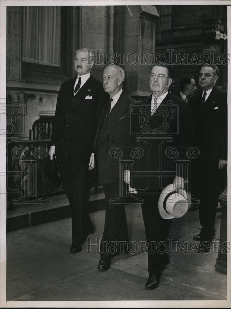 1938 Press Photo Papal Marquis George MacDonald Alfred E Smith George Gillespie