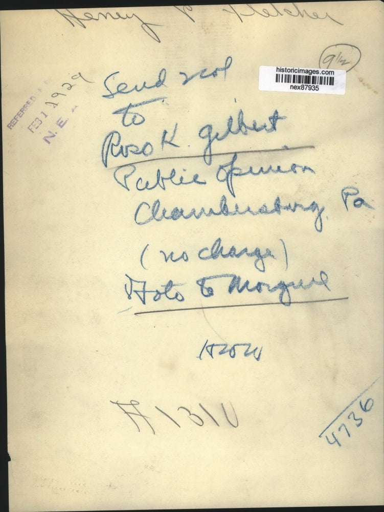 1929 Press Photo Ruso K Gilbert American Diplomat Henry P Fletcher Pennsylvania