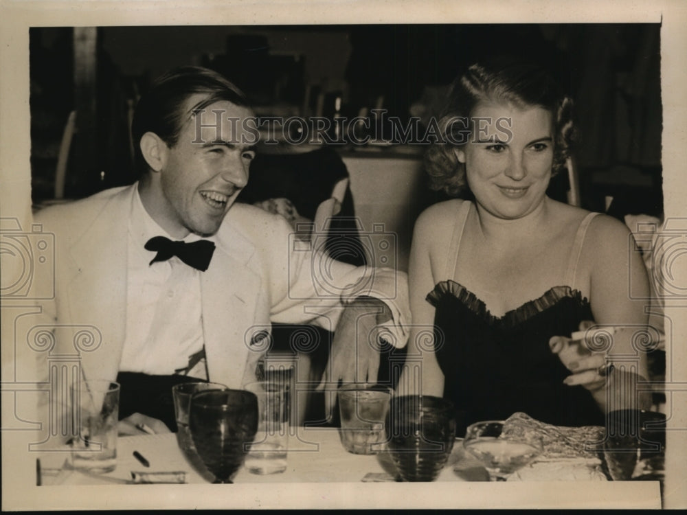 1939 Press Photo Mr & Mrs John R Jock McLean Socialites in Palm Beach