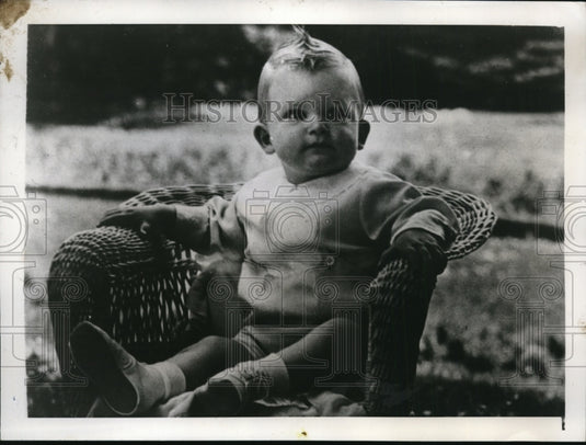 1938 Press Photo Prince Simeon Tarnowsky First Birthday in Sofia Bulgaria