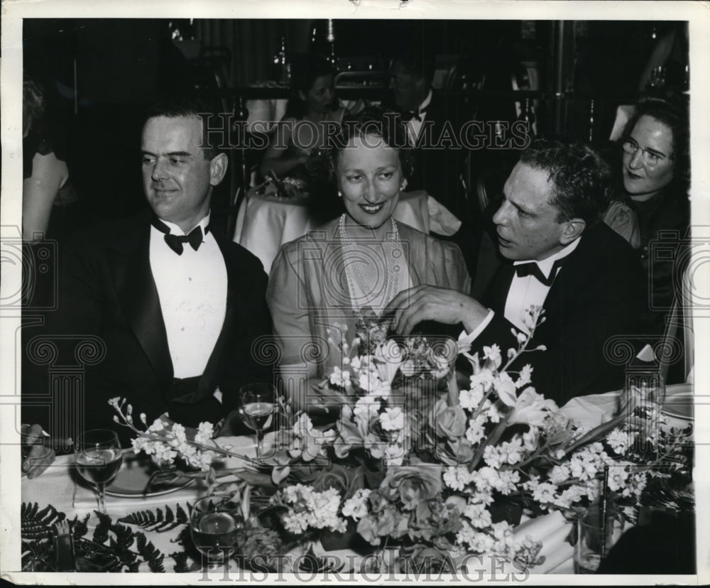 1939 Press Photo William Coolidge, Charlton MacVeagh & Princess Martha of Norway