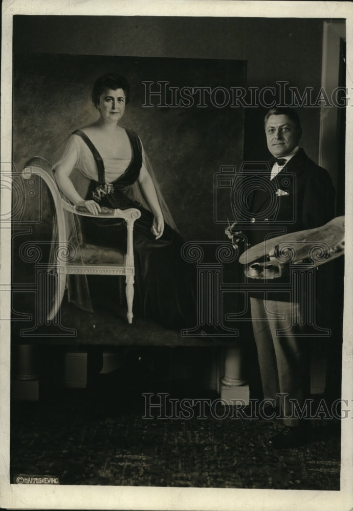 1920 Press Photo Portrait of Woodrow Wilson by Seymour Stone of Chicago