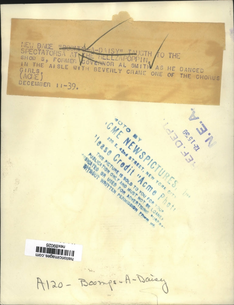 1939 Press Photo Former Governor of New York Al Smith Dancing in the Aisles