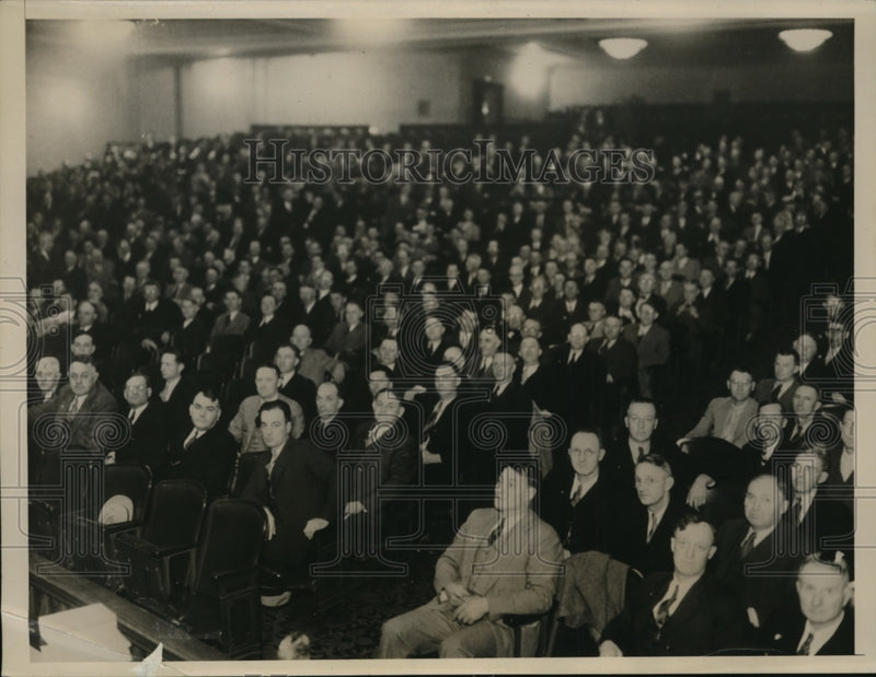 Load image into Gallery viewer, 1935 Press Photo Brotherhood of Railroad Trainmen Convention in Cleveland Ohio
