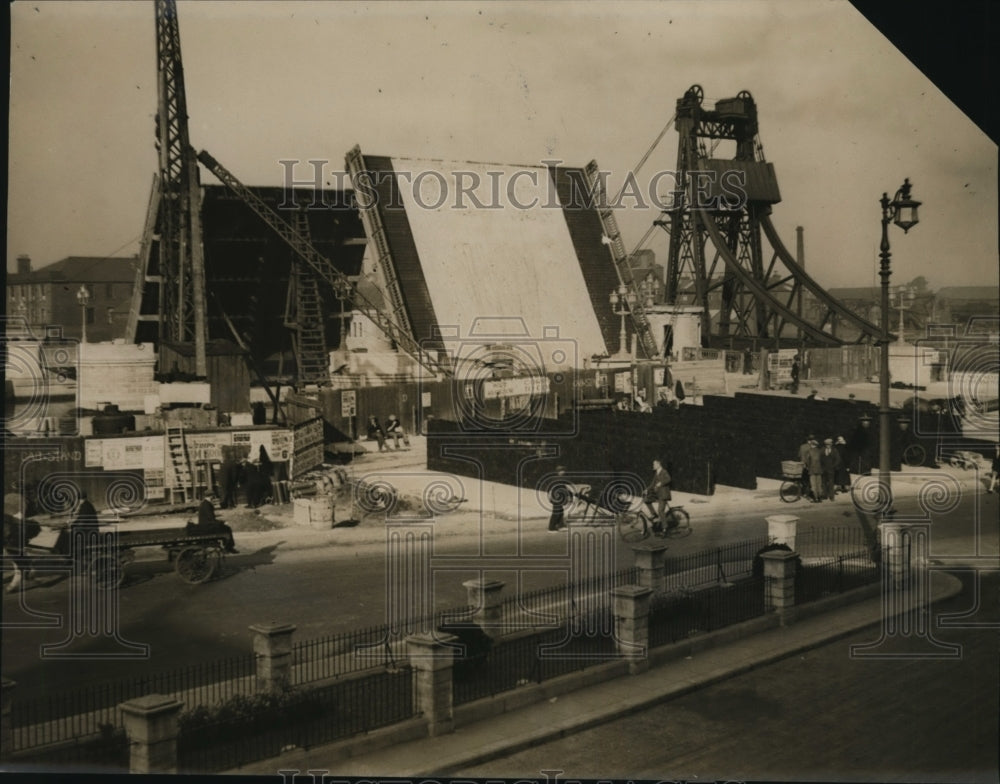 1930 Press Photo Construction of Yar Bridge at Yarmouth Norfolk