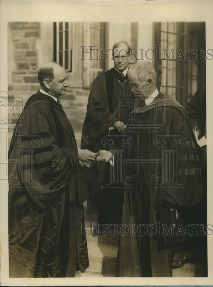 1928 Press Photo Engineering Lab at Princeton Charles Z Klauder Dr John Hibbon