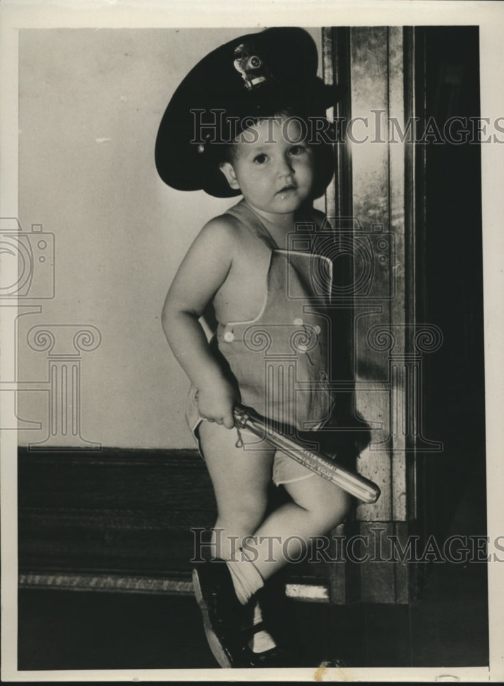 1934 Press Photo Frances Louise Wise Age 2 Wanted $15 From Mother To Make A Star