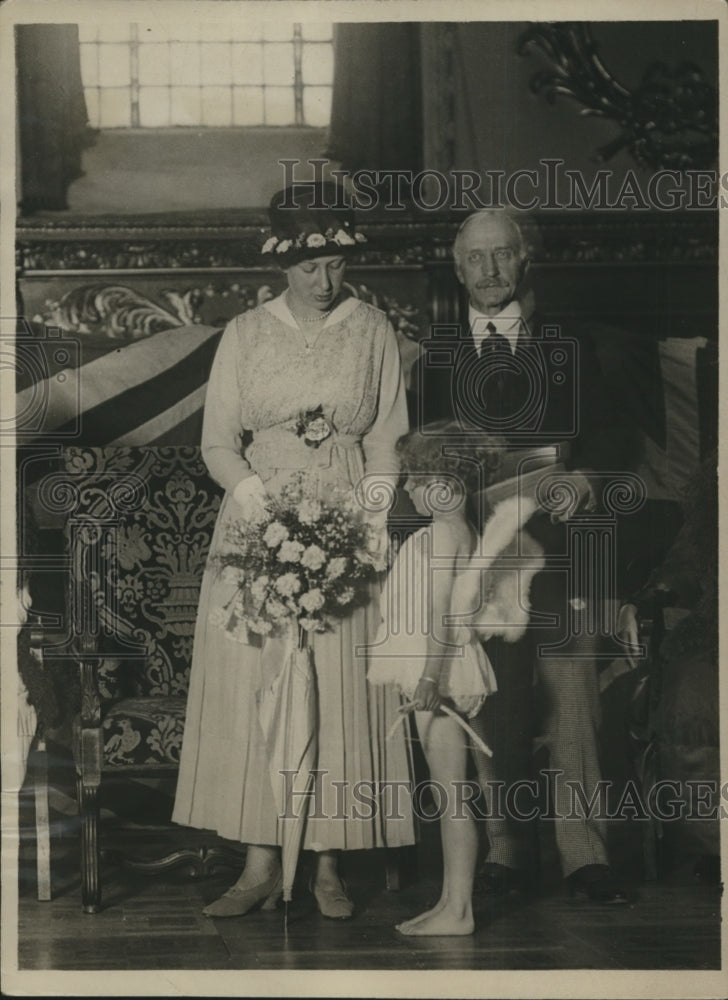 1921 Press Photo Princess Mary & Dennis Trehearne at Art Music Dance Competition