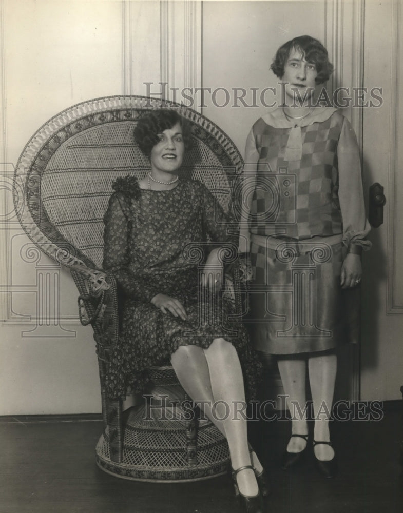 1927 Press Photo Womens Fashionable Dresses
