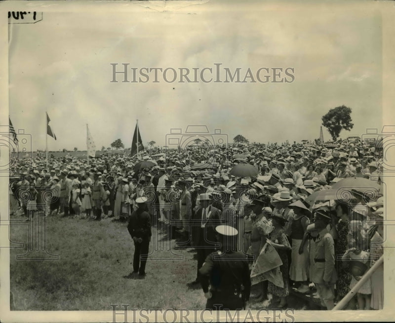 Load image into Gallery viewer, 1936 Press Photo Crowd at San Jacinto Battlefield - nex90544
