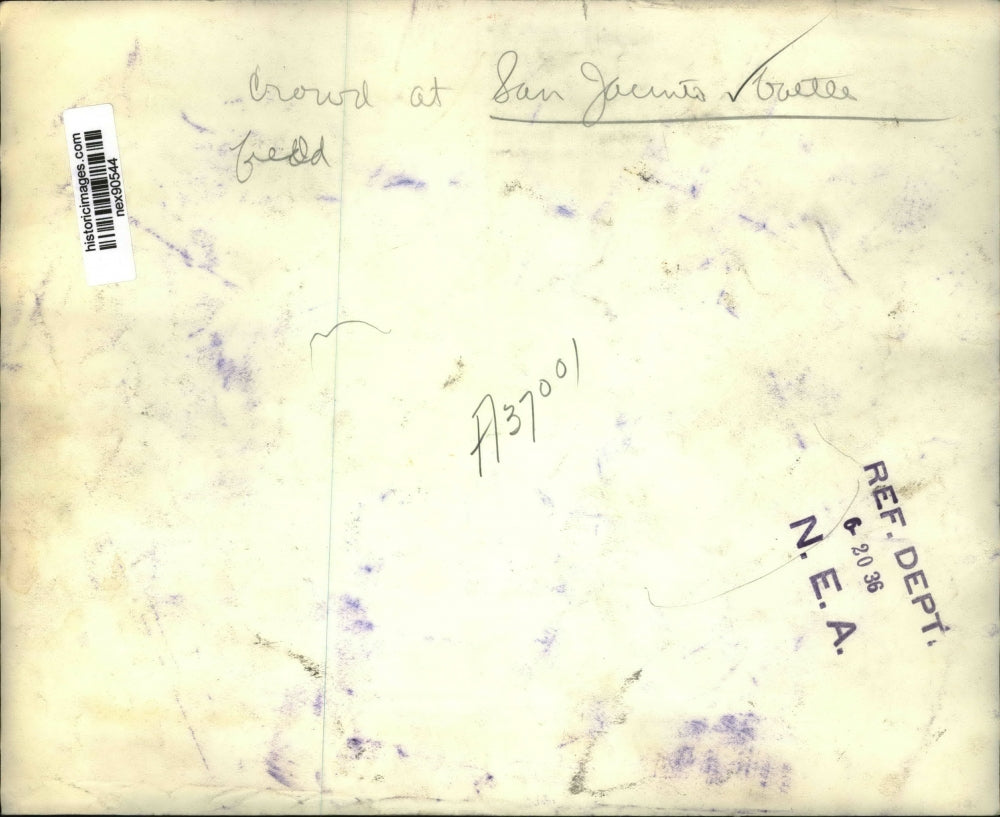 1936 Press Photo Crowd at San Jacinto Battlefield - nex90544