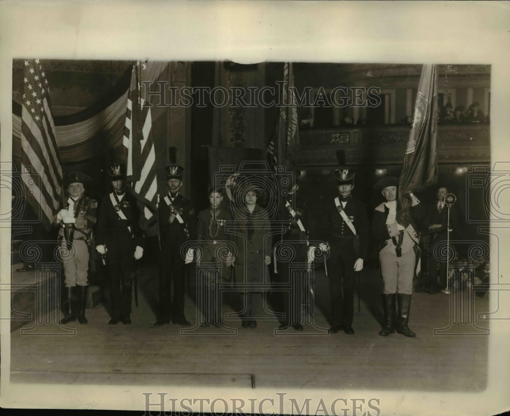 1927 Press Photo Boy Scout Edwin L Phillips Betty MacWilliams Washington Tribute