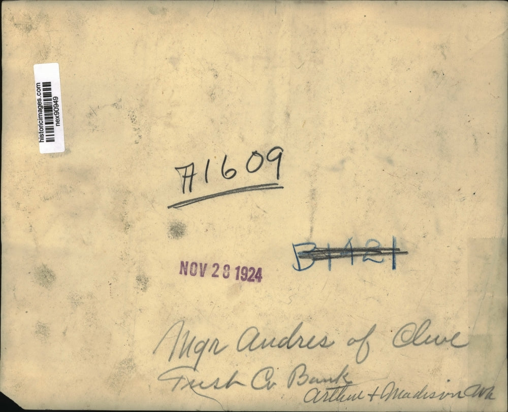 1924 Press Photo Manager Andres of Cleveland Trust Company Bank - nex90949