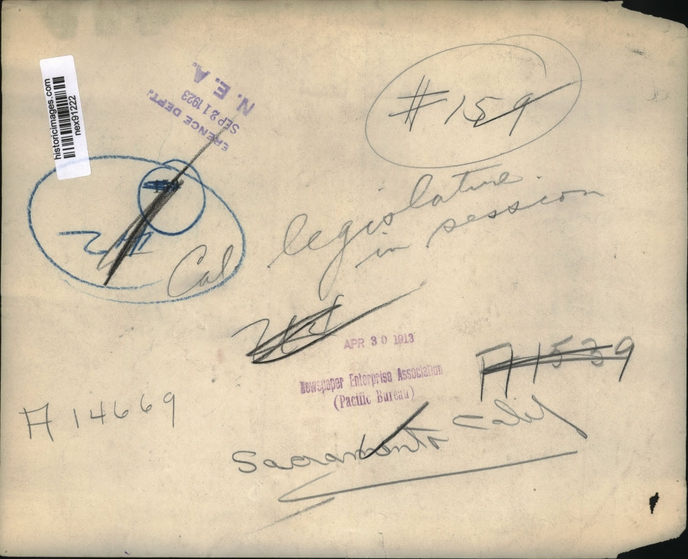 1923 Press Photo California Legislature in Session in Sacramento - nex91222