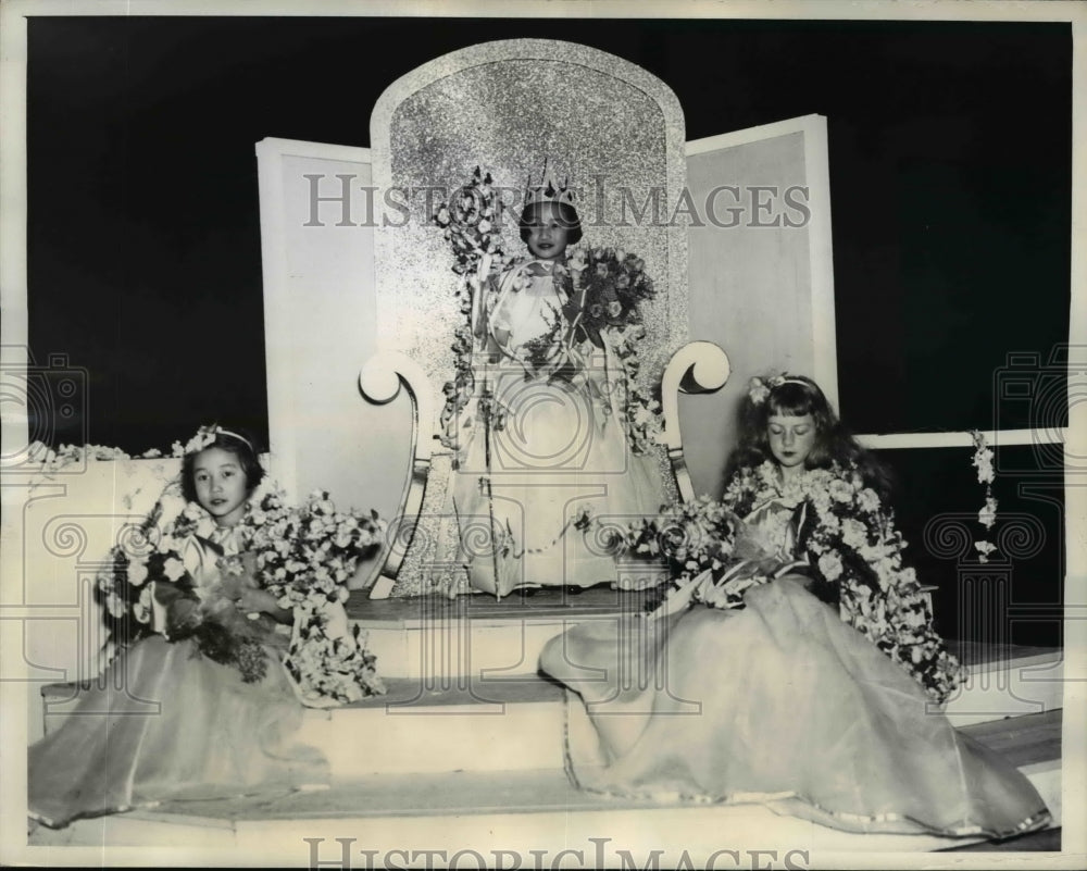 1937 Press Photo Sekiko Santo Daughter Japan Queen of Cherry Blossom Festival