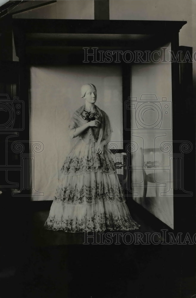 1921 Press Photo Julia Gardiner Tyler Wife of John Tyler Inaugural Gown