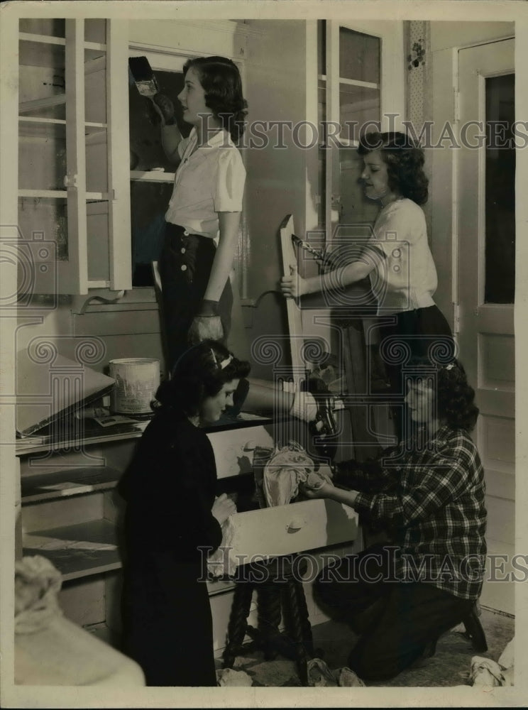 1949 Press Photo Simpson Methodist Church Shirley McIntosh, Carole Jones