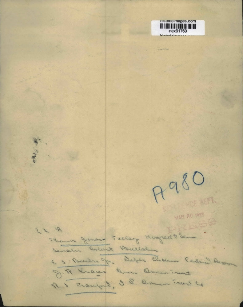 1933 Press Photo Thomas James, Robert Bullock, EJ Bertra Jr, & RJ Crawford