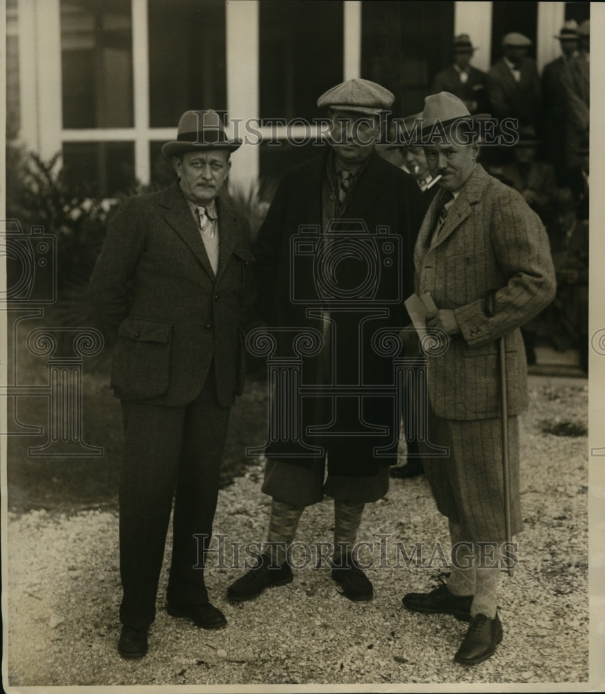 1928 Press Photo Ray Lon, Kent Cooper & Roy Howard Newsmen Go Deer Hunting