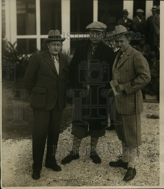 1928 Press Photo Ray Lon, Kent Cooper & Roy Howard Newsmen Go Deer Hunting