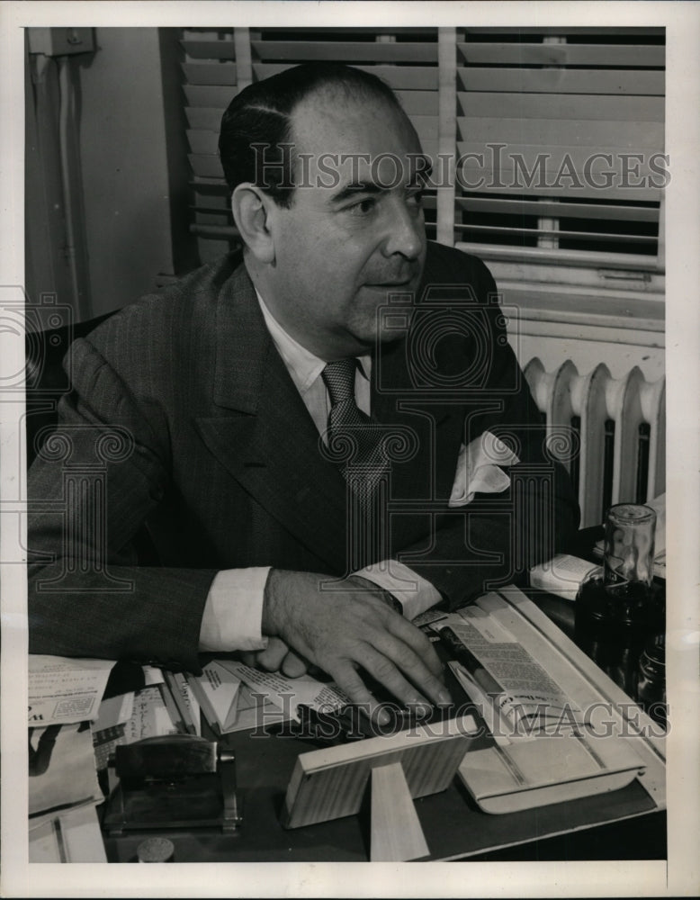 1940 Press Photo Alexander Kiam American Designer & Poem Writer