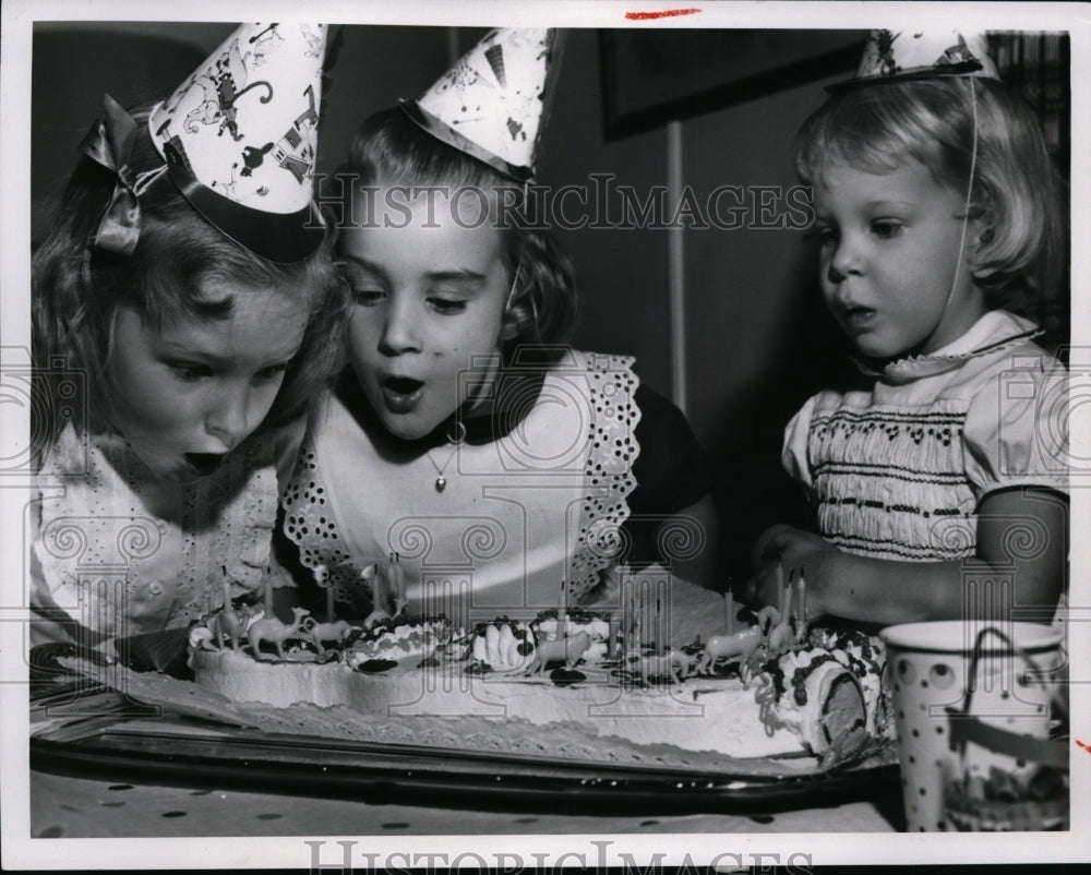 1958 Press Photo Christy Hopkins, Elizabeth Oviatt & Jane Carter Celebrate Birth