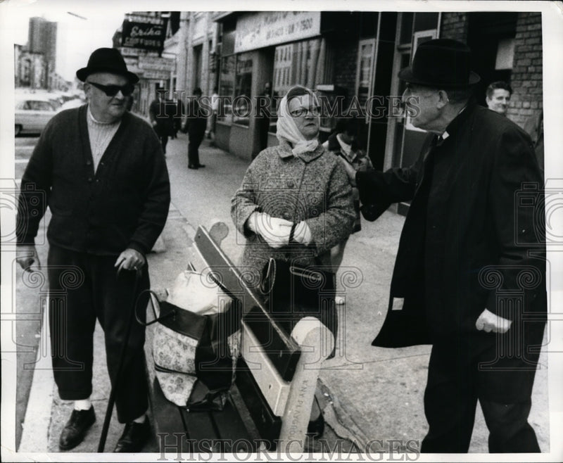 Load image into Gallery viewer, 1969 Press Photo Candidate for NJ Governor Robert Meyner &amp; Residents Union City
