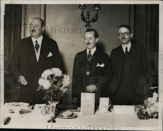 1929 Press Photo Roy W Howard United Press Association Head & HS Scarborough