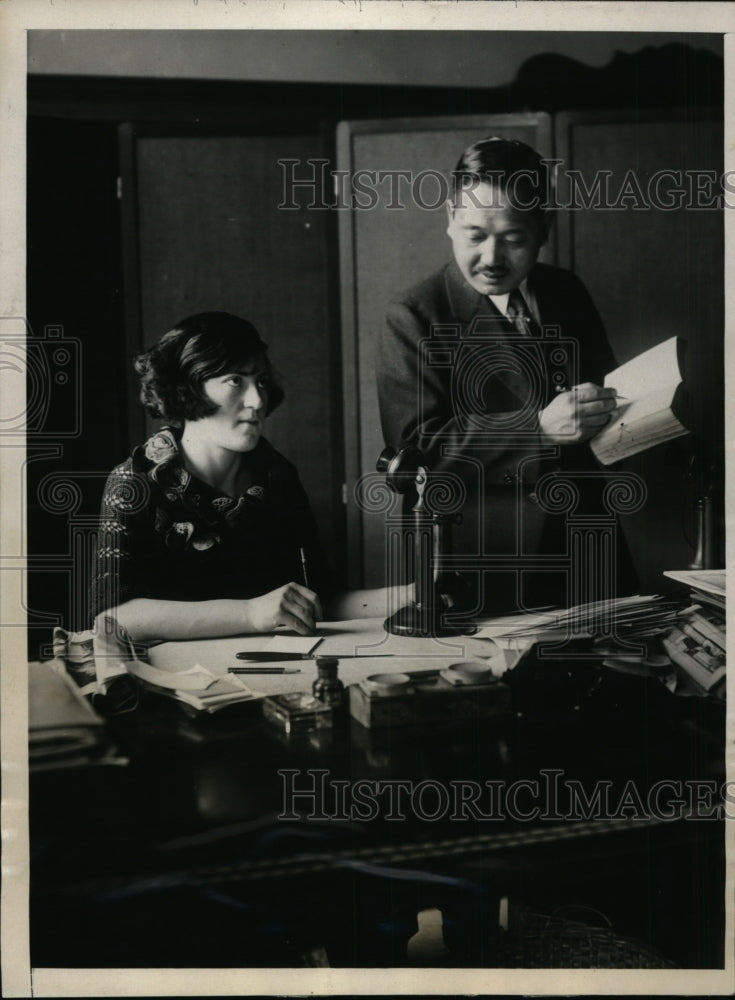 1924 Press Photo Mr CHonosuke Yoshikaea Director of Savings Assc Japanese Govt