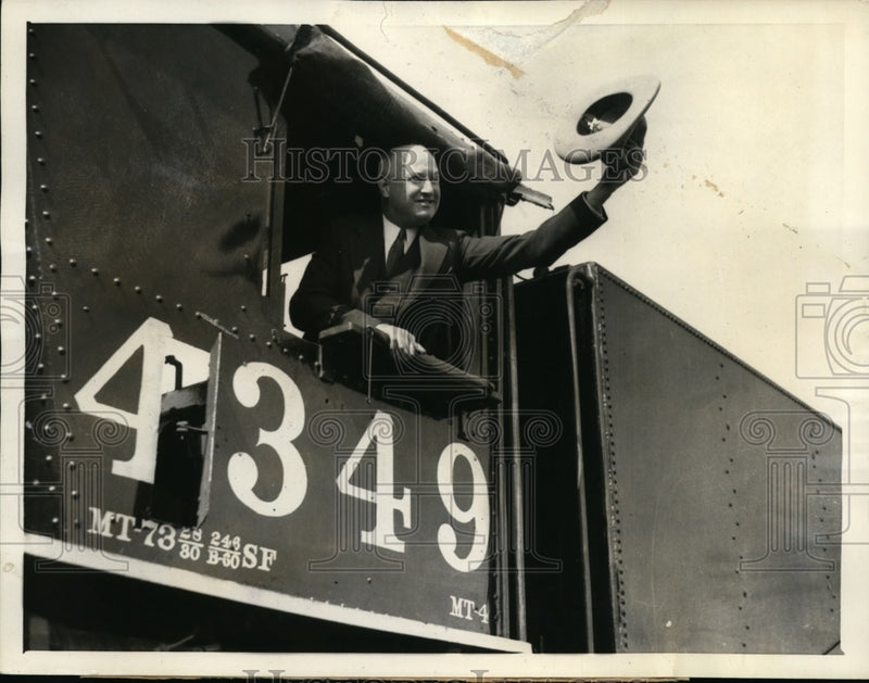 Load image into Gallery viewer, 1932 Press Photo James Farley Chairman of National Democratic Commiittee
