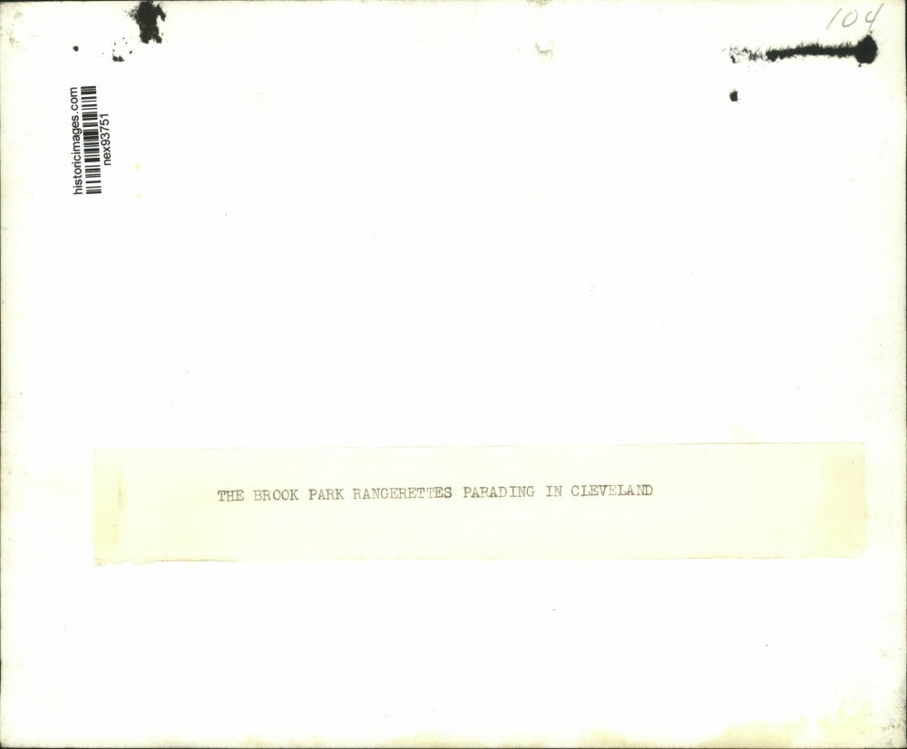 Press Photo Brock Park Rangerettes Parading in Cleveland