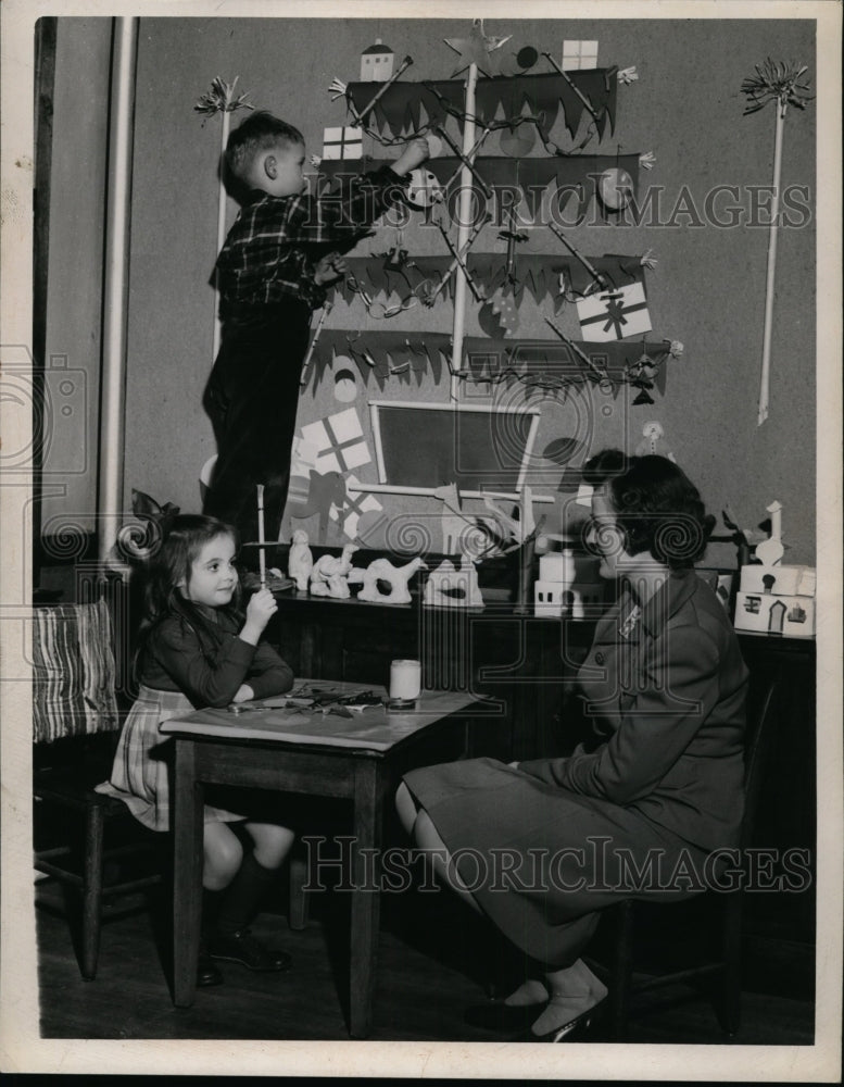 1944 Press Photo Caroline Dickinson, Donald Garner & Mrs Rudy Barta Pres PTA