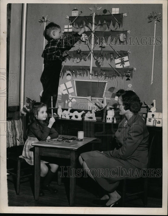 1944 Press Photo Caroline Dickinson, Donald Garner & Mrs Rudy Barta Pres PTA