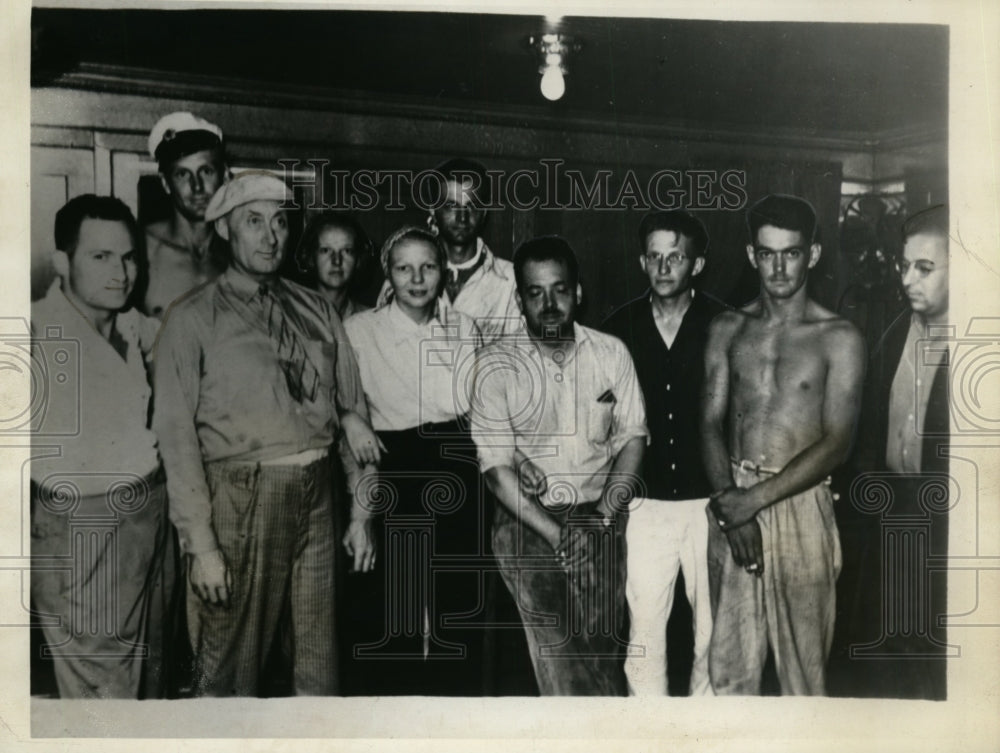 1938 Press Photo 15 Missing & 8 Rescued from Lake Erier After Freighter Sank