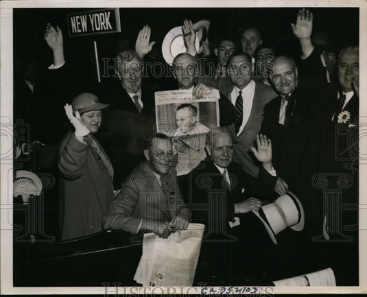 1936 Press Photo Mrs Newton Cass Philip Etting Louis Rockefeffer R Sprague