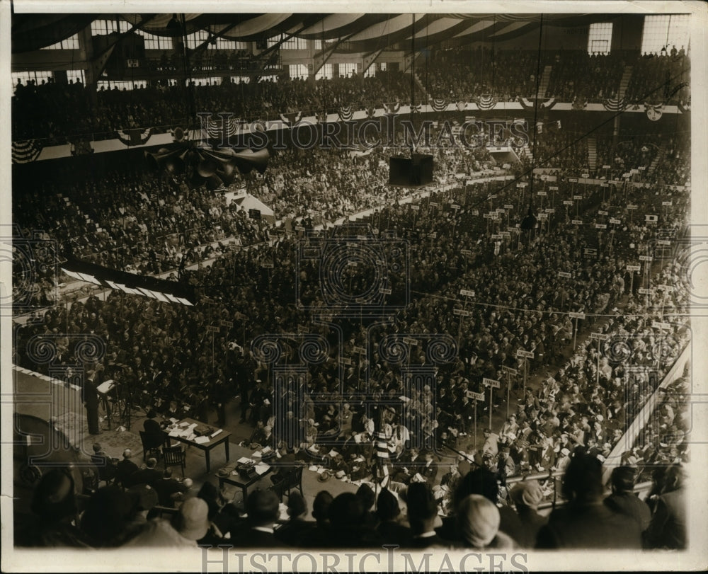 1930 Press Photo View of Horticultural Hall at American Legion Convention