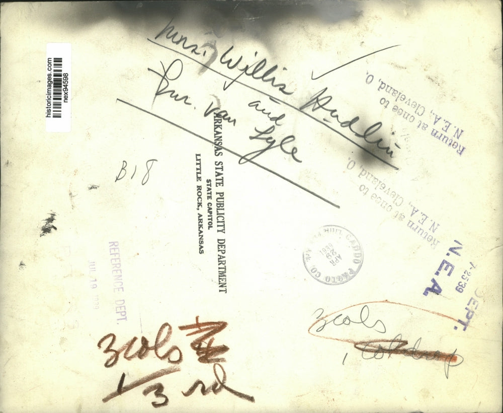 1939 Press Photo Mrs Willis Huddin and B Van Lyle Fishing - nex94598