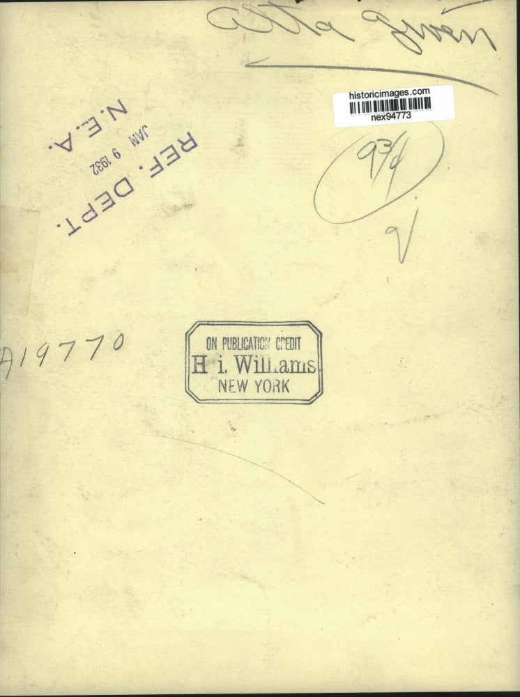 1932 Press Photo Alta Given Writing