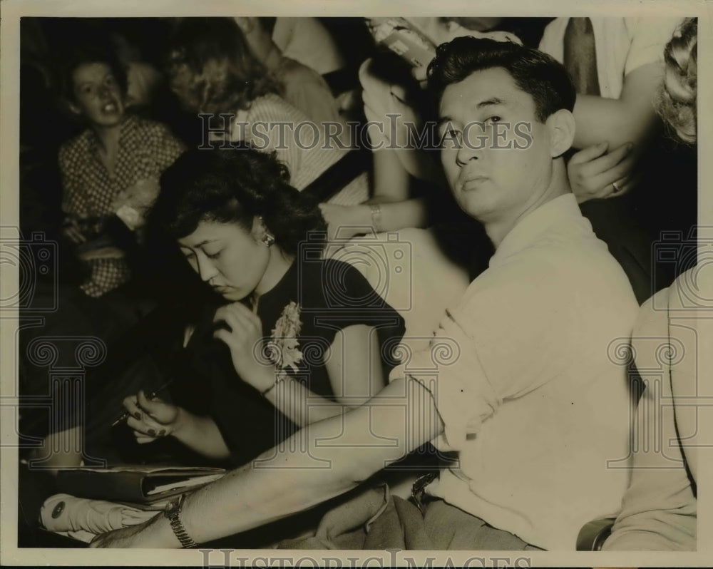 1947 Press Photo Foreign Students at School Applied Social Sciences Univ Clevela