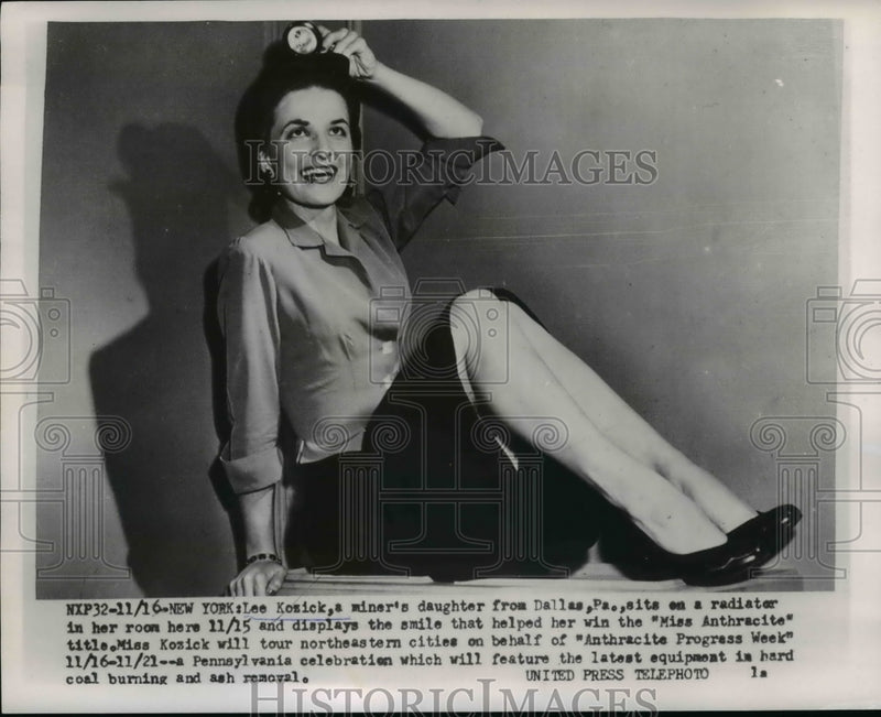 Load image into Gallery viewer, 1953 Press Photo Lee Kosick Miners Daughter Wins Miss Anthracite
