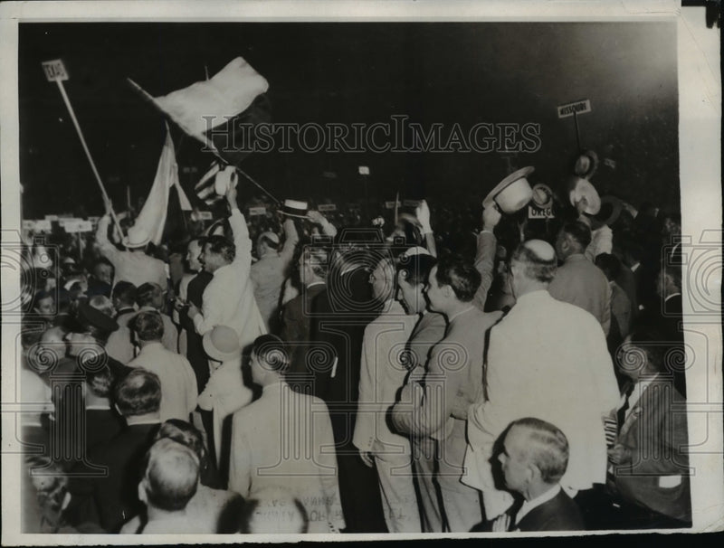 Load image into Gallery viewer, 1932 Press Photo Texas Delegation Joins California for Governor Roosevelt
