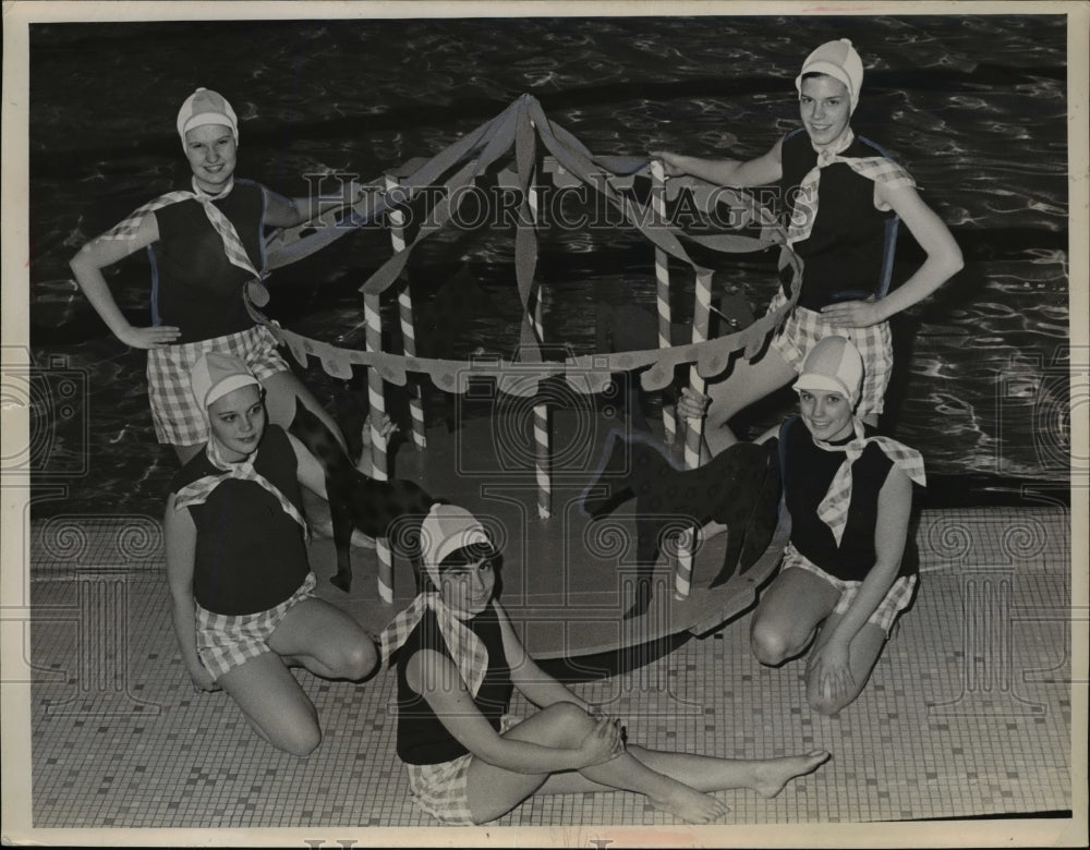 1966 Press Photo Fairview High School Swim Show