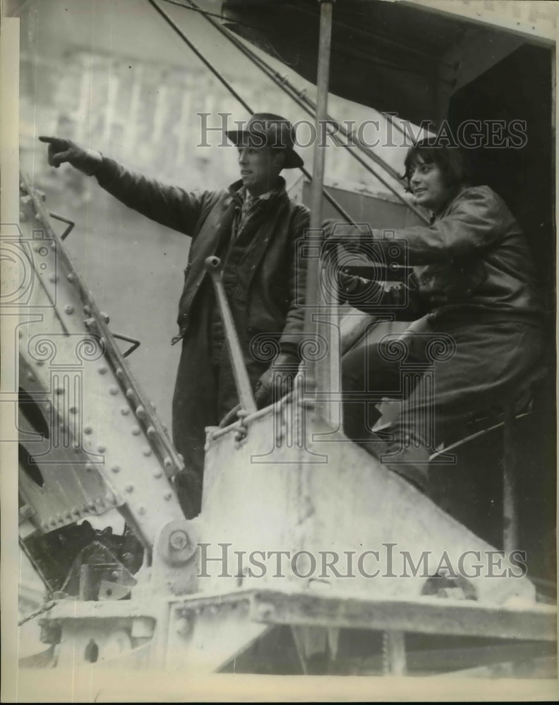 1929 Press Photo Francis Williams & Wife