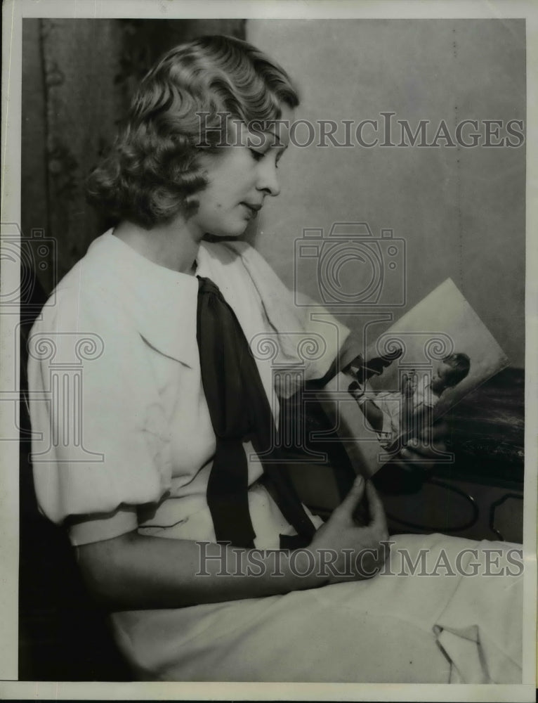 1934 Press Photo Lucille Turcotte Seeks Custody of Daughter from Max W Francis