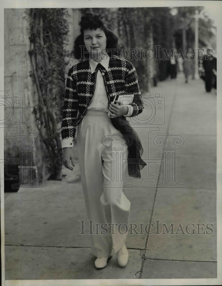 1940 Press Photo Mrs Ritchey Farrell One of Palm Beach's Best Dressed Women