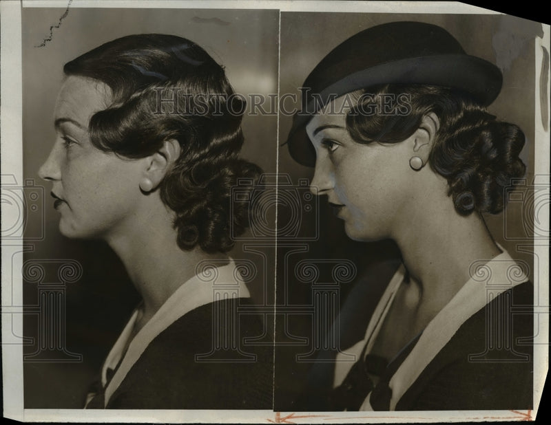 Load image into Gallery viewer, 1932 Press Photo Marlan Cheney with Knickerbocker Hair Dressing Beauty Expo
