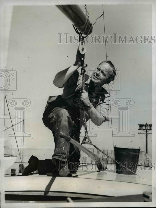 1938 Press Photo Raymond Paige Orchestra Leader in National Midwinter Regatta