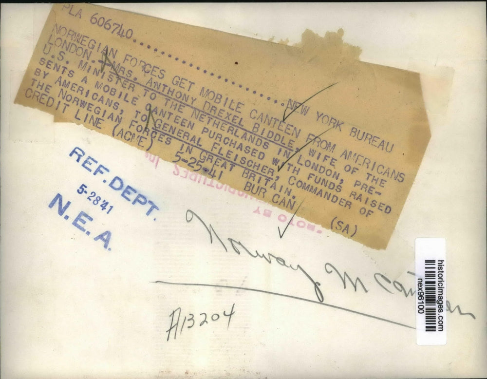 1941 Press Photo Mrs Anthony Drexel Biddle Wife of US Minister to Netherlands