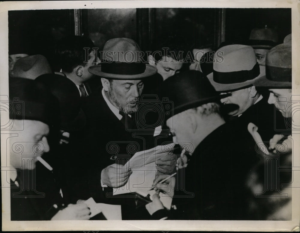 1936 Press Photo Joseph Paganon Minister of Interior of Laval Government