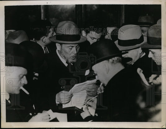 1936 Press Photo Joseph Paganon Minister of Interior of Laval Government